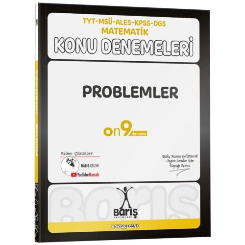 Barış Yayınları TYT MSÜ ALES KPSS DGS Matematik Problemler Konu Deneme