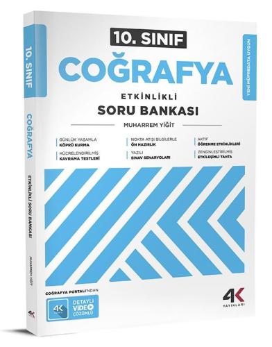 4K YAYINLARI 10.SINIF ETKINLIKLI COĞRAFYA (25-26)