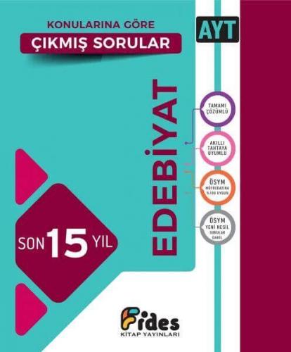 Fides Yayınları AYT Edebiyat Son 15 Yıl Konularına Göre Çıkmış Sorular