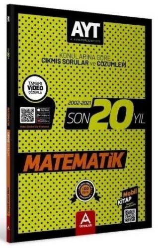 A Yayınları AYT Matematik Son 20 Yıl Çıkmış Soru Ve Çözümleri (2002-20