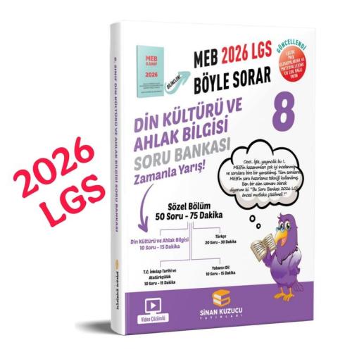 8. Sınıf 2026 Lgs Meb Böyle Sorar DİN KÜLTÜRÜ VE AHLAK BİLGİSİ Soru Ba