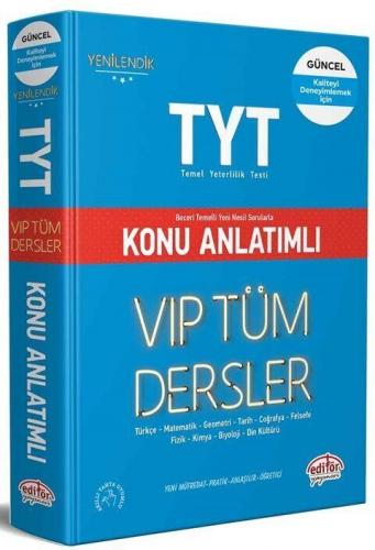 Editör Yayınları TYT Tüm Dersler Vip Konu Anlatımlı