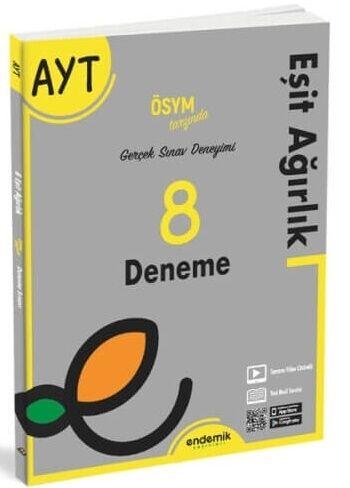 Endemik Yayınları AYT Eşit Ağırlık 8 Deneme