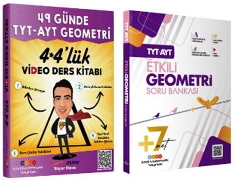 Etkili Matematik Yayınları TYT AYT Etkili Geometri Soru Bankası ve 49 