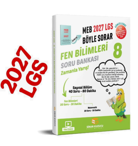 8. Sınıf 2027 Lgs Meb Böyle Sorar FEN BİLİMLERİ Soru Bankası Video Çözümlü