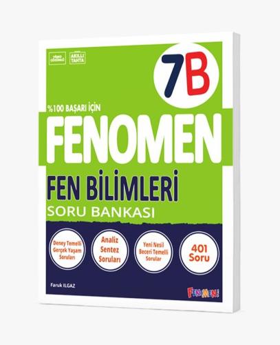 FENOMEN 7. SINIF FEN BİLİMLERİ B SORU BANKASI