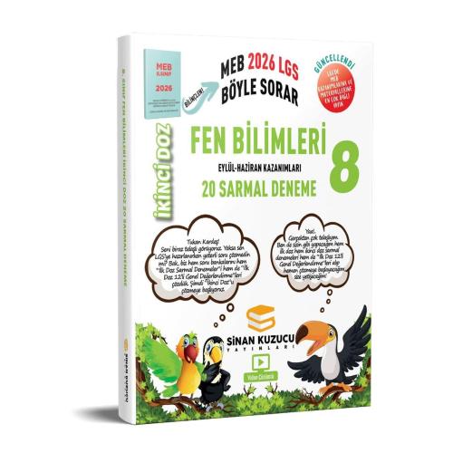 8. Sınıf İKİNCİ Doz Sarmal Branş Denemeleri FEN BİLİMLERİ - 2026