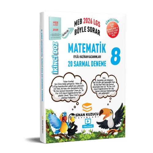 8. Sınıf İKİNCİ Doz Sarmal Branş Denemeleri MATEMATİK - 2026