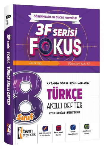 İSEM YAYINLARI 8.SINIF FOKUS TÜRKÇE AKILLI DEFTER