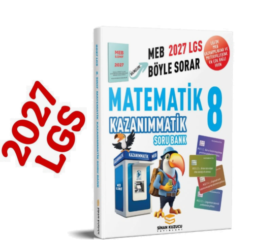 8. Sınıf 2027 Meb Böyle Sorar KAZANIMMATİK MATEMATİK Soru Bankası