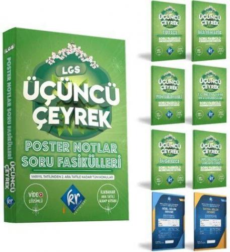 Kr Akademi 8. Sınıf LGS Poster Notlar Soru Fasikülleri Üçüncü Çeyrek