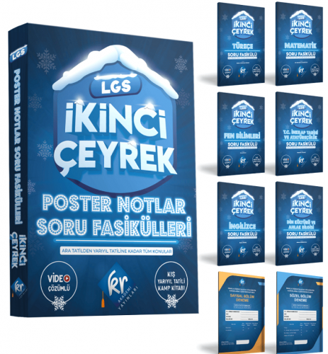 KR Akademi LGS İkinci Çeyrek Poster Notlar Soru Fasikülleri KR Akademi