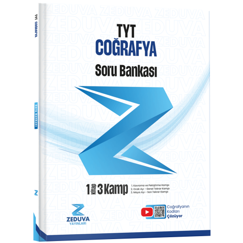 Zeduva Yayınları Coğrafyanın Kodları TYT Coğrafya 1 Kitap 3 Kamp Soru Bankası
