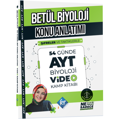 Betül Biyoloji Konu Anlatımı 54 Günde AYT Biyoloji Video Kamp Kitabı