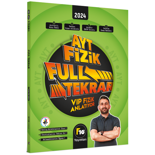 VİP Fizik AYT Fizik Full Tekrar Video Ders Kitabı F10 Yayınları