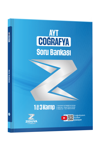 Zeduva Yayınları Coğrafyanın Kodları AYT Coğrafya 1 Kitap 3 Kamp Soru Bankası