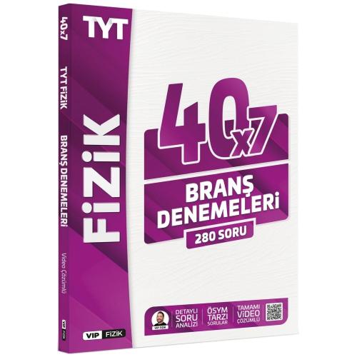 VİP Fizik TYT Fizik Tamamı Video Çözümlü 40x7 Branş Denemeleri