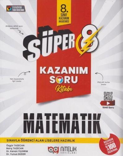 Nitelik Yayınları 8. Sınıf Matematik Süper Kazanım Soru Kitabı