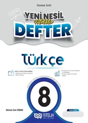 Nitelik Yayınları 8. Sınıf Türkçe Yeni Nesil Defter