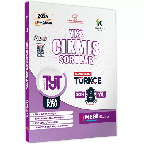 Kara Kutu Yayınları 2026 YKS-TYT Türkçe Kara Kutu ÖSYM Çıkmış Soru Kon