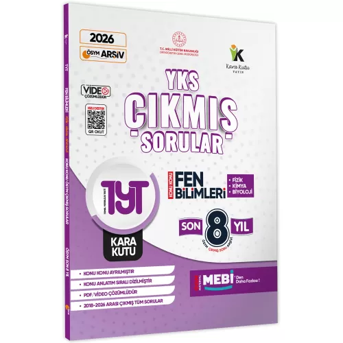 Kara Kutu Yayınları 2026 YKS-TYT Fen Bilimleri (Fizik-Kimya-Biyoloji) 