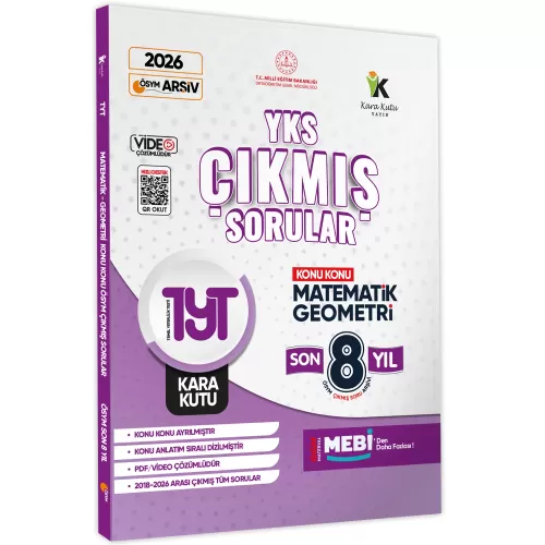 Kara Kutu Yayınları 2026 YKS-TYT Matematik-Geometri ÖSYM Çıkmış Soru B