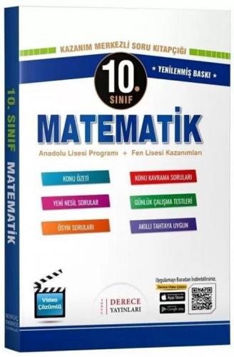 Sonuç Derece Yayınları 10. Sınıf Matematik Kazanım Merkezli Soru Kitap