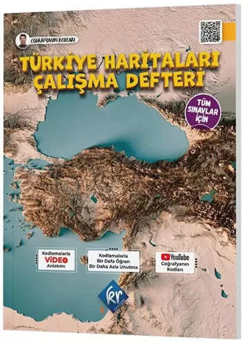 Tüm Sınavlar İçin Coğrafyanın Kodları Türkiye Haritaları Çalışma Defte