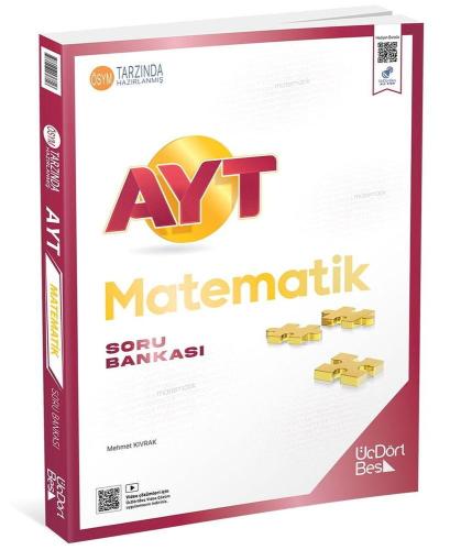 ÜçDörtBeş Yayınları AYT Matematik Soru Bankası - GÜNCEL BASKI