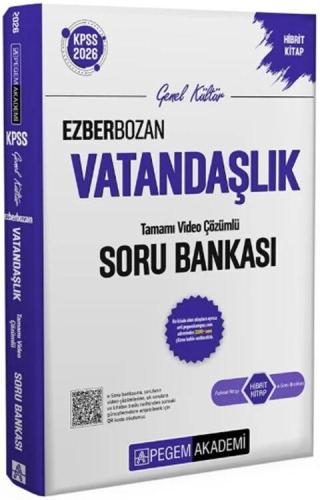 Pegem Akademi 2026 KPSS Vatandaşlık Ezberbozan Soru Bankası