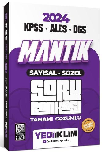 Yediiklim Yayınları 2024 KPSS ALES DGS Mantık Sayısal Sözel Tamamı Çözümlü Soru Bankası