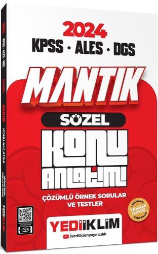 Yediiklim Yayınları 2024 KPSS ALES DGS Sözel Mantık Konu Anlatımı