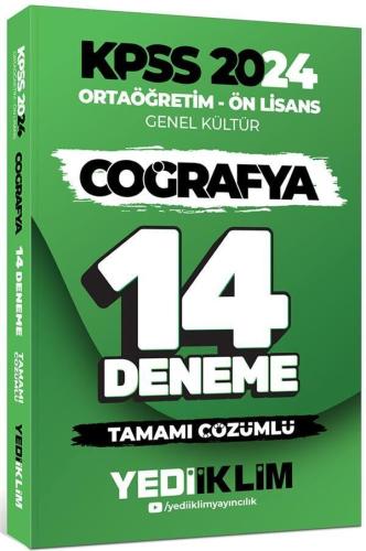 Yediiklim Yayınları 2024 KPSS Ortaöğretim Ön Lisans Genel Kültür Coğra