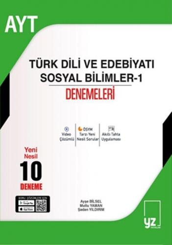YZ Yayınları AYT Türk Dili ve Edebiyatı Sosyal Bilimler-1 10 Deneme Sı