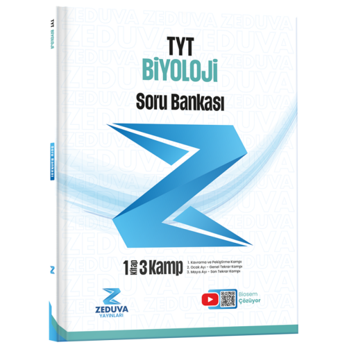 Zeduva Yayınları Biosem TYT Biyoloji 1 Kitap 3 Kamp Soru Bankası