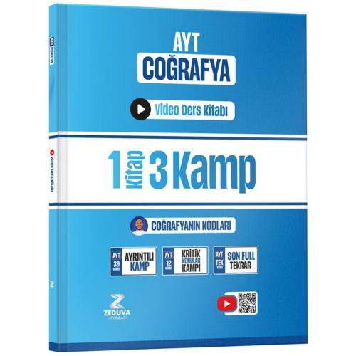 Zeduva Yayınları Coğrafyanın Kodları AYT Coğrafya 1 Kitap 3 Kamp Video
