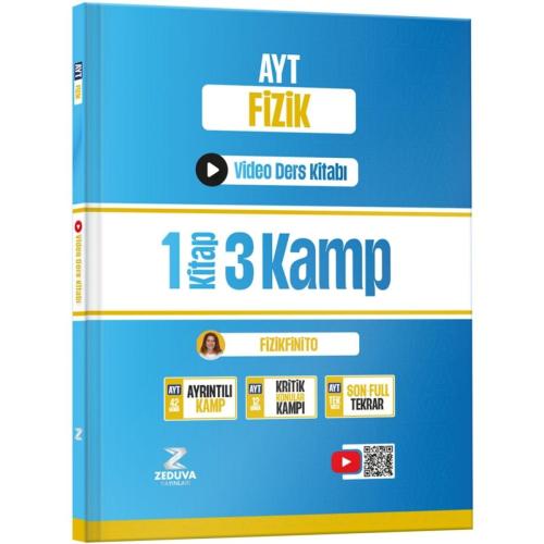 Zeduva Yayınları Fizikfinito AYT Fizik 1 Kitap 3 Kamp Video Ders Kitab
